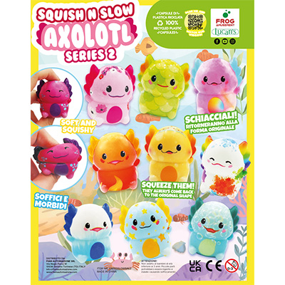 65mm Squish 'n slow axolotl