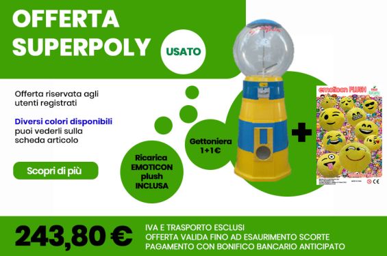 superpoly usato + ricarica emoticon (spese di trasporto non incluse)