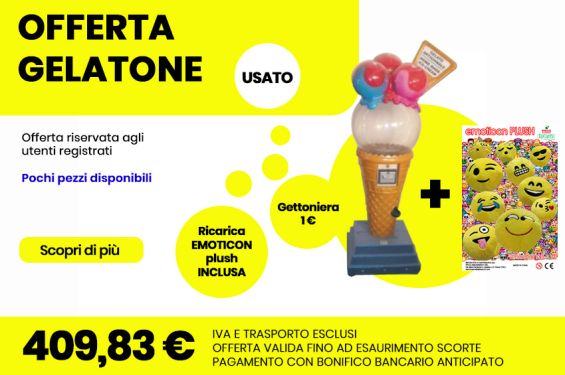 gelatone usato con ricarica (trasporto non incluso)